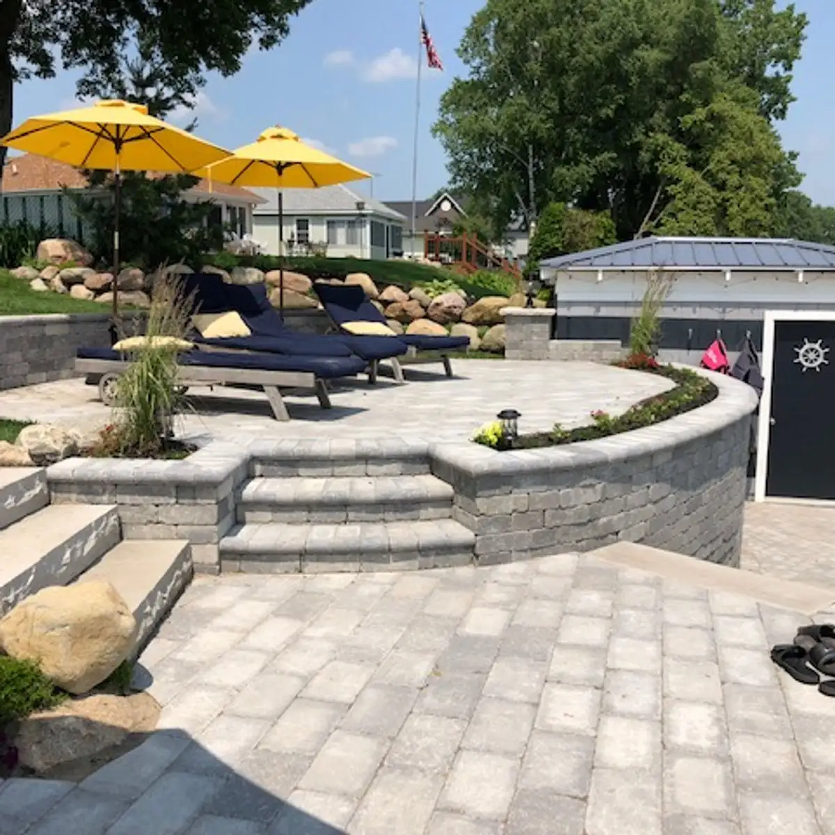 Professional planting bed installation in Michigan